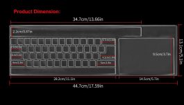 Standard 104-Key Keyboard Dust Cover