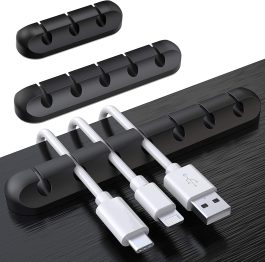Silicone Self-Adhesive Cable Organizer Clips