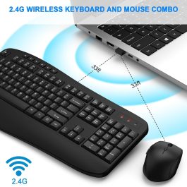 2.4G Ergonomic Keyboard Mouse Combo