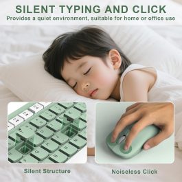 2.4G Silent Keyboard & Quiet Mouse Combo